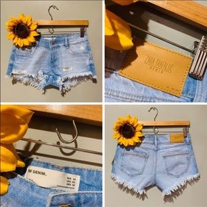 Zara TRF Denim Shortie